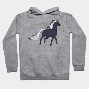 Black horse Hoodie